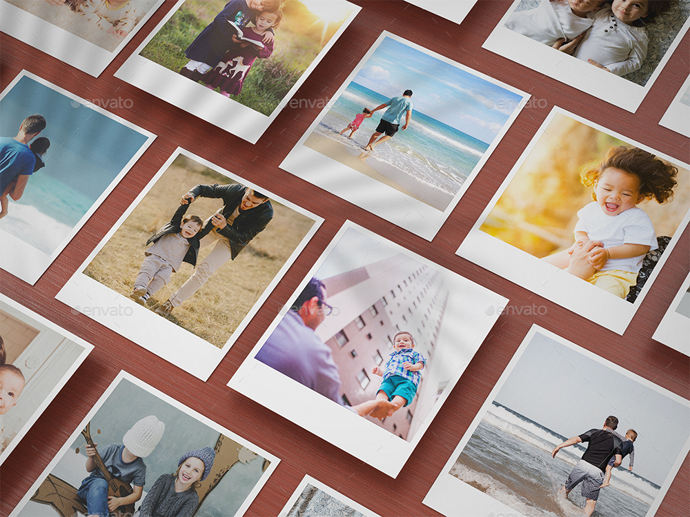 The Polaroid Photos Collage Mockup Set, Graphics GraphicRiver